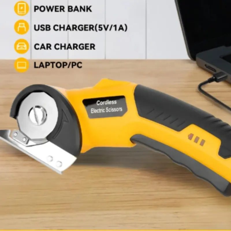 New Handheld Electric Scissors, Small Carpet Lithium Battery Shears, Sewing Dedicated Mini Electric Scissors, Fabric Cutting Machine