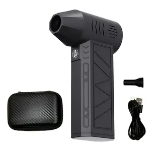 Turbo Jet Fan Handheld Powerful Fan with Electronic Display, Dust Removal Blower, High-Speed Cleaning Tool, Portable Air Circulator