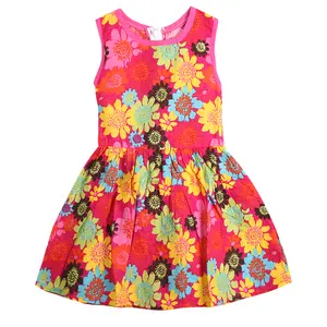 Ma&Baby Toddler Kids Girls Summer Princess Floral Lace Pierced Party Dress Age 2-7Y