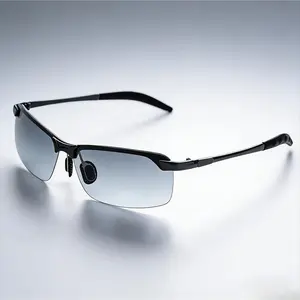 Polarized Photochromic Cycling Sunglasses for Men, Day Night Vision UV Protection Outdoor Sports Shades, Lightweight Driving Riding Eyewear