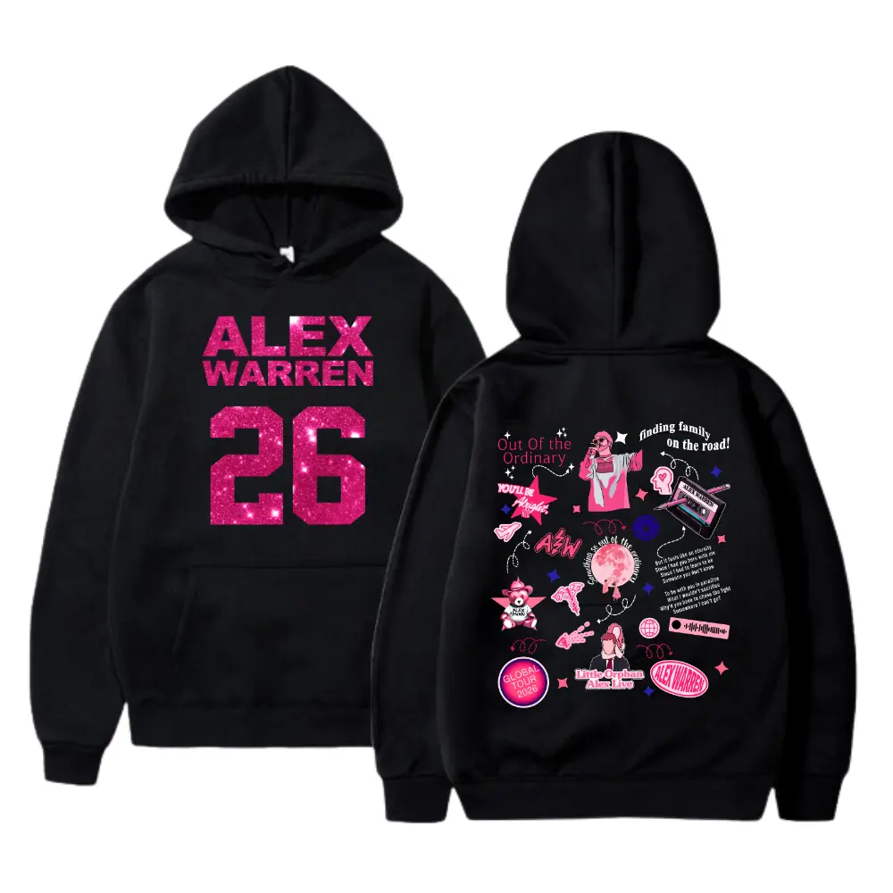 Alex Warren Tour 2026 Hoodie, Sweatshirt, T-Shirt, Finding Family On The Road Concert Graphic Tee, Alex Warren 26 Fan Merch, Music Lover Gift, Unisex Soft Cotton T-Shirt, Trendy Casual Streetwear Top