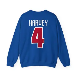 USA HOCKEY Caroline Harvey #4 Gold Medal Heavy-Blend Crewneck Unisex Sweatshirt