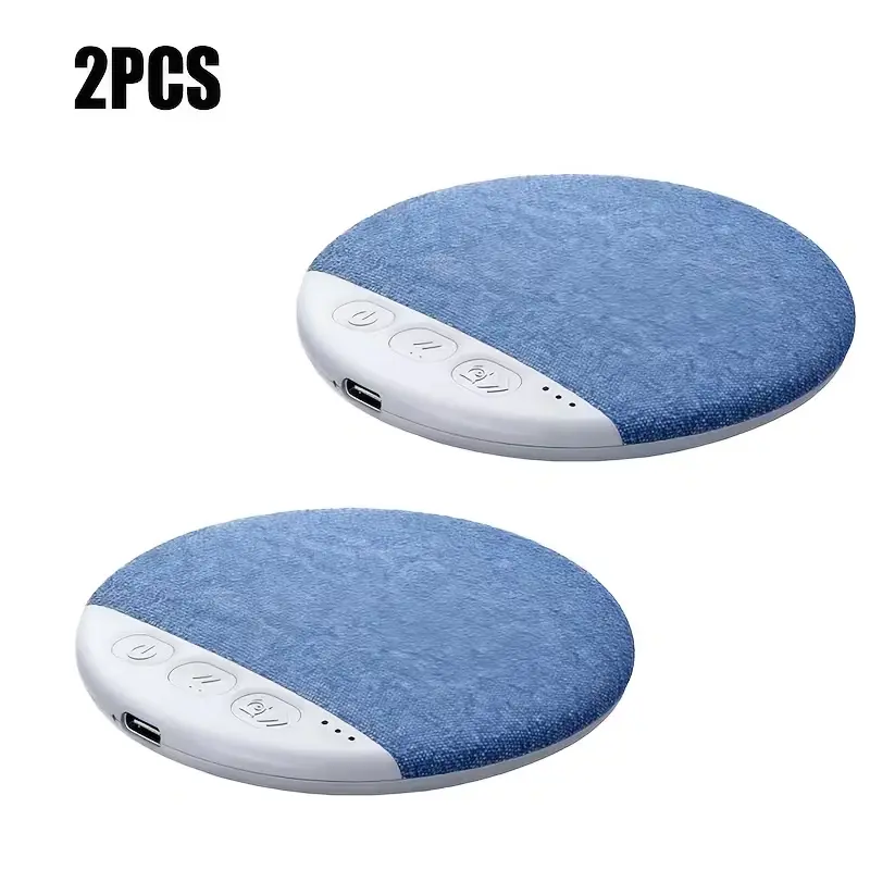 2pcs Sleep Speaker Pillow - Wireless 5.4 White Noise Generator Featuring Rain And Ocean Sounds, Lightweight 49G Sleep Headphones, 7-Day Battery Life, Automatic Shut-Off Timer