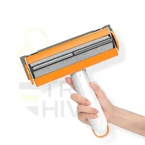 Pet Hair Remover 2-in-1 Dual Function Design for Dogs Reusable Washable Portable Eco-Friendly Roller Brush Cleaner