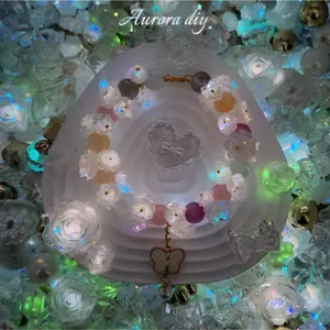 ✨【NEW】Acrylic-Lunar Glow|Soft Flower Resin & Acrylic Beads, Photochromic DIY Craft Kit
