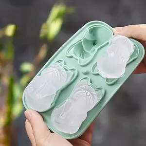 Large French Bulldog Shaped Ice Cube Mold, 2.5 Inch Silicone Tray with Lid, Perfect for Whiskey, Cocktails, and Bourbon, Fun Gift Idea