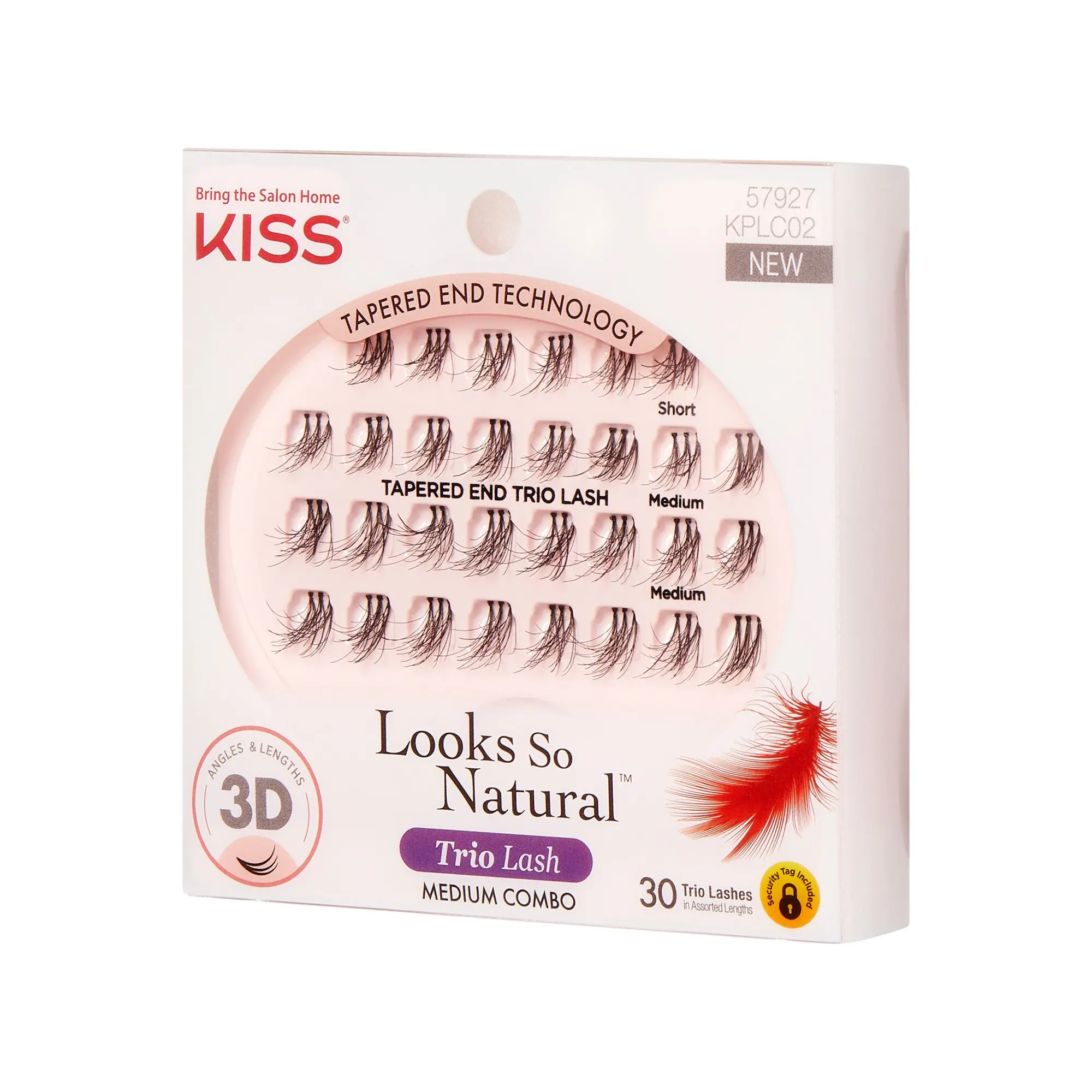 Kiss Looks So Natural Trio Lashes - Medium
