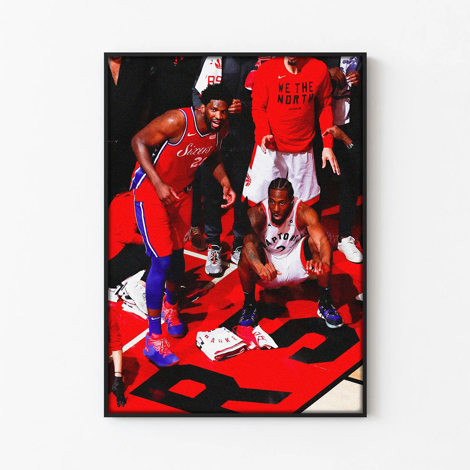 Kawhi Leonard And Joel Embiid Co-Starred In The Greatest Photo Of The Basketball Season Poster (PRODUCT DOES NOT INCLUDE FRAME)