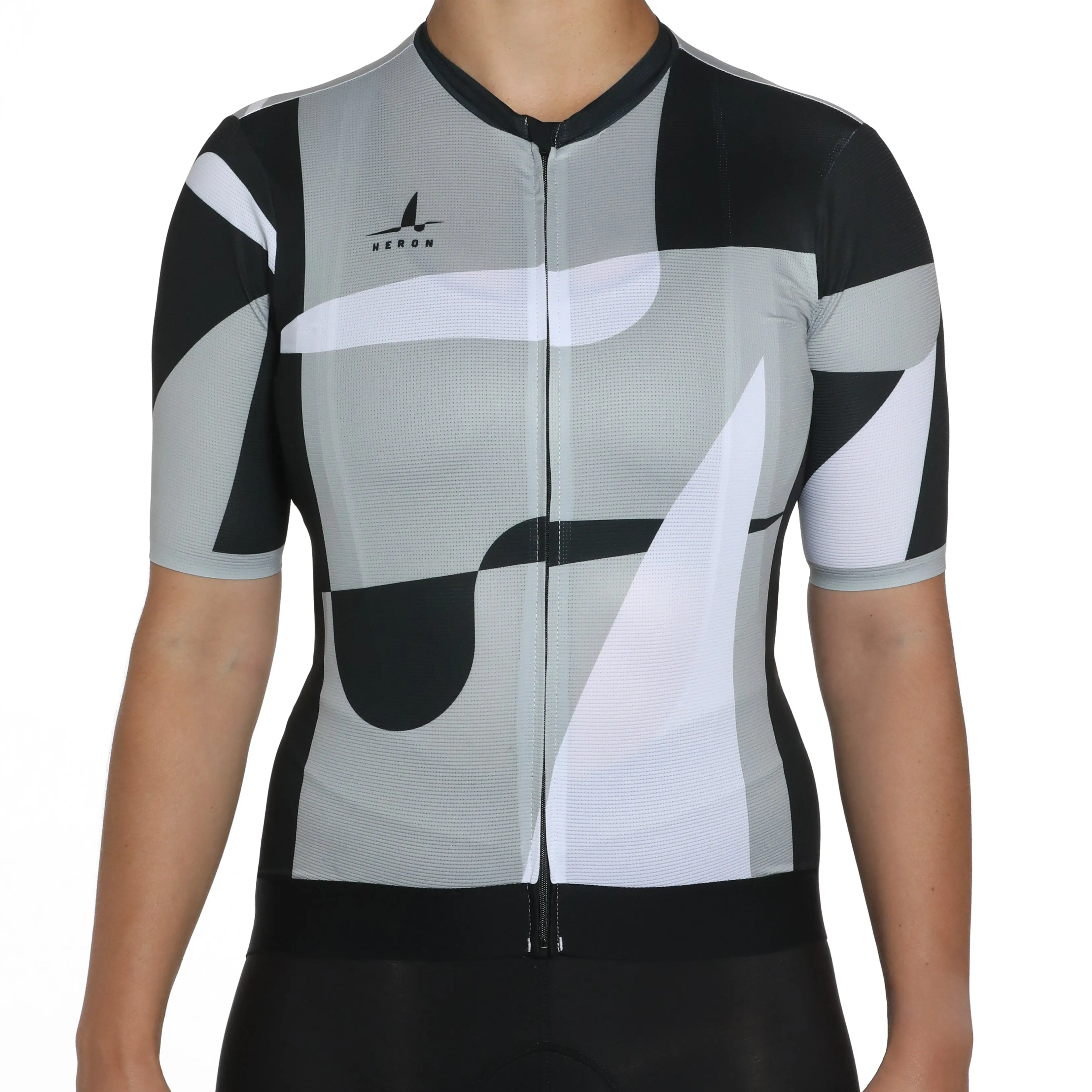 Women's Monochrome Logo Sports Jersey - Sporty Chic, Performance-Focused, Ideal for Female Athletes, All-Season Use