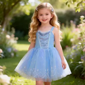 Magical Princess Dress with Glitter | Perfect for Birthday & Wedding Flower Girl