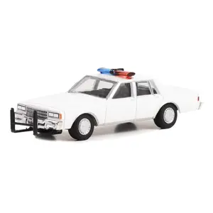 1980-90 Chevrolet Caprice White w/ Lights - Hot Pursuit (Hobby Exclusive) Diecast 1:64 Scale Model Car - Greenlight 43005