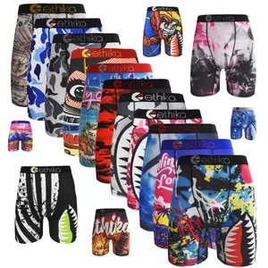 3-Pack/4-Pack Breathable Print Underwear – Perfect for daily wear, sports, and all seasons. Anti-chafing design.