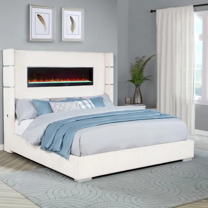 PARIS QUEEN BED & FIREPLACE