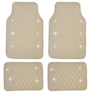 Rhinestone Car Floor Mat, Non-slip Car Floor Mat, Truck Floor Mats, Universal Car Interior Accessories for SUV, Sedan, Truck