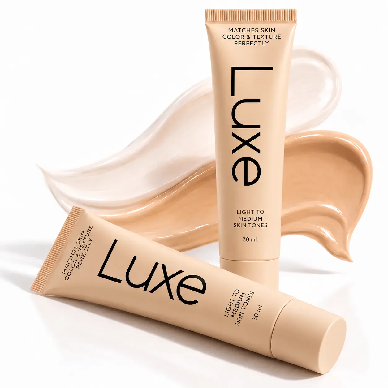 LUXE Lightweight Foundation 30ml, Buildable Coverage Liquid Makeup for Light to Medium Skin Tones, Smooth Blendable Texture, Natural Skin-Like Finish & Comfortable Long-Wear Finish