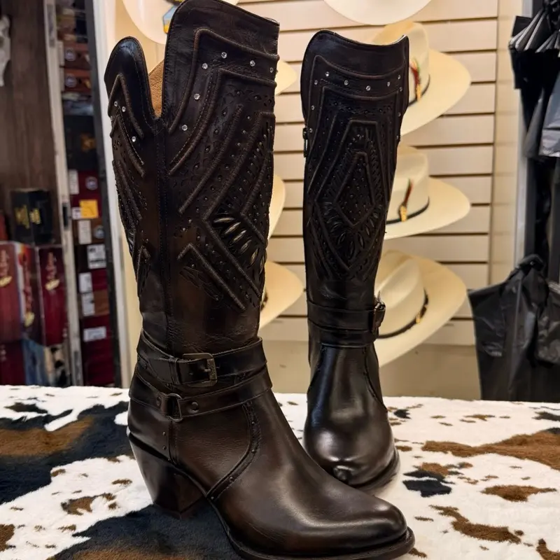 Women's Rio Grande Leather Fashion Boots, Comfortable Walking Shoes