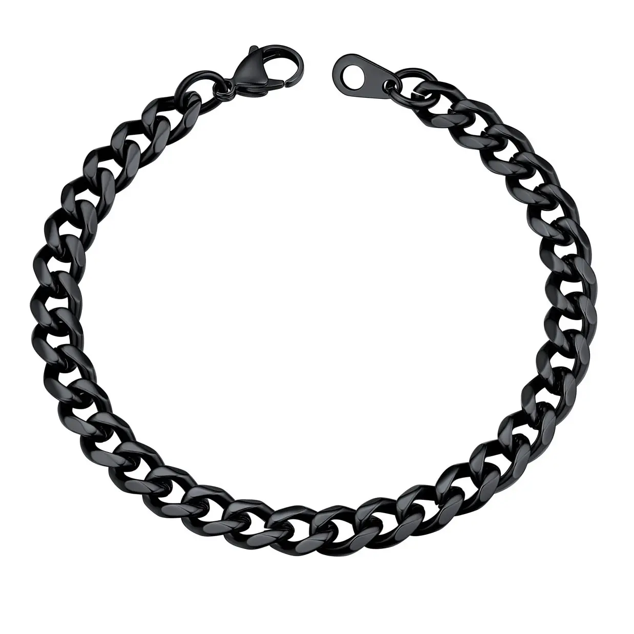 6mm-Cuban Chain-Black