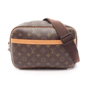 Pre-owned Louis Vuitton Canvas Shoulder Bags Reporter PM Monogram Coated Shoulder Bag