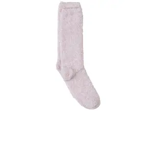 Barefoot Dreams CozyChic Womens Heathered Socks in Dusty Roswhite