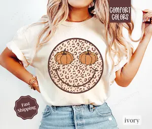 Fall Pumpkin Shirt Comfort Colors, Womens Fall Pumpkin Shirt, Womenswear Oversized Crewneck