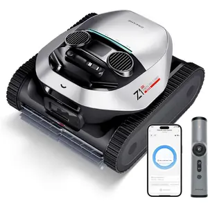 Dreame Z1 Pro Cordless Robotic Pool Cleaner, LiFi Remote Control, 8000 GPH Suction, Waterline Horizontal Cleaning, Auto-Retrieval, Automatic Pool Vacuum for Above & In-Ground Pools, Upgraded Version