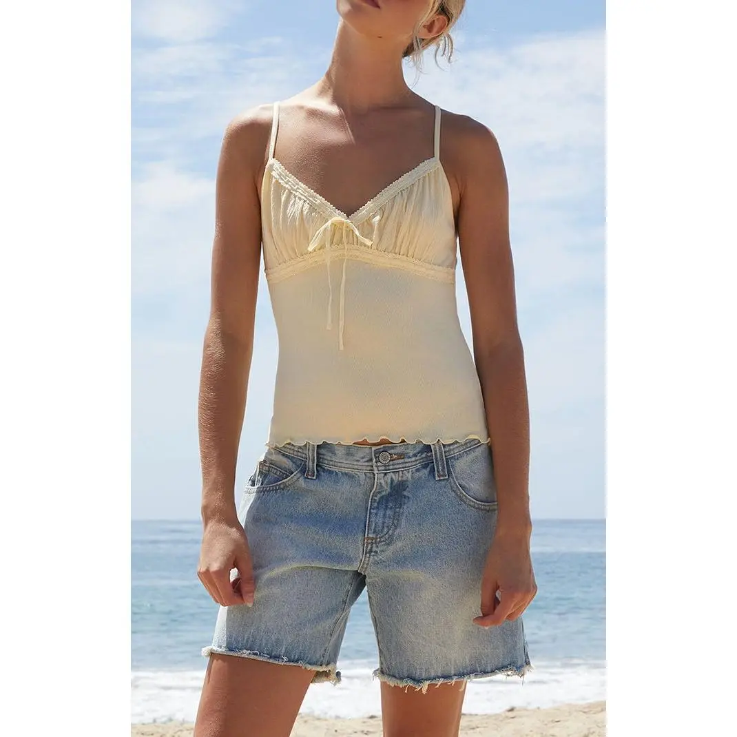 John Galt Women's Yellow Arden Tank Top