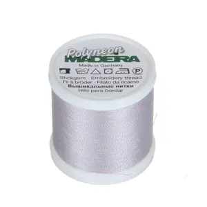 Madeira Polyneon - Ref. # 1886 -- Light Steel Gray -- Weight #40 -- Machine Embroidery Thread -- 440 Yards Spool