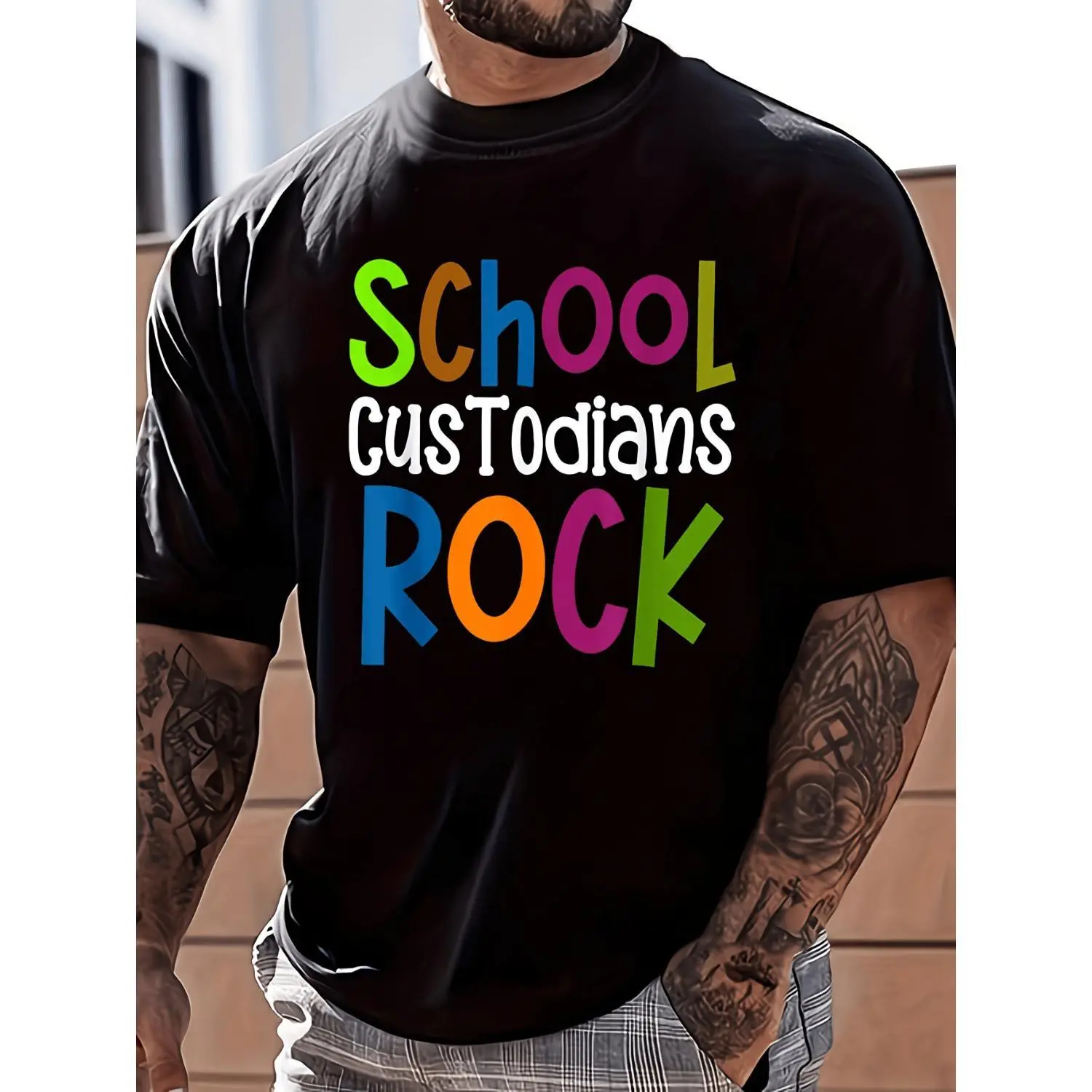 Custodians Are Awesome! Check Out This Back-To-School Janitor T-Shirt for Both Men And Women. It'S a Stylish Graphic Tee Perfect for Casual Wear, Featuring a Short Sleeve Design. Available in The Same Style for Everyone