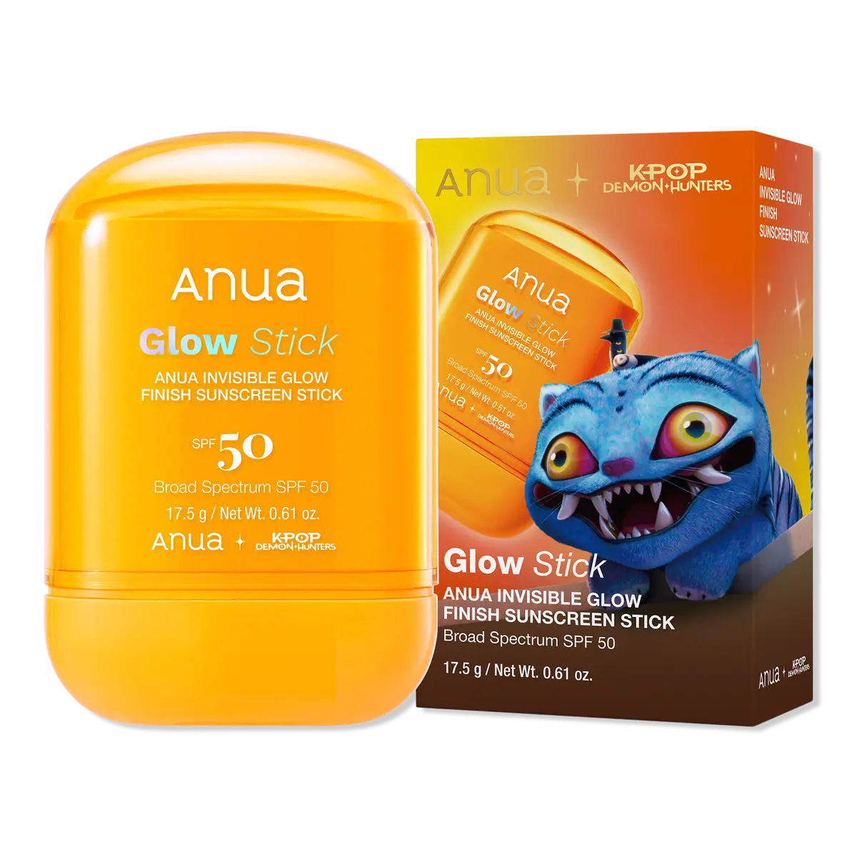 ANUA Kpop Demon Hunters Invisible Glow Finish Sunscreen Stick