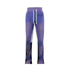 Lost Intricacy Lavender Flare Sweatpants
