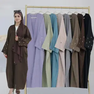 Crescent Embroidered Abaya