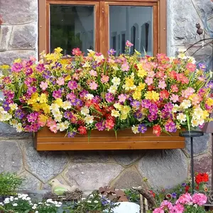 10 Artificial Protective Daisy Flowers for Outdoor Gardens, Perfect for Weddings and Home Decor, Fake Flowers Outdoor, Ideal for Valentine's Day, Thanksgiving, Mother's Day and Spring/summer Parties