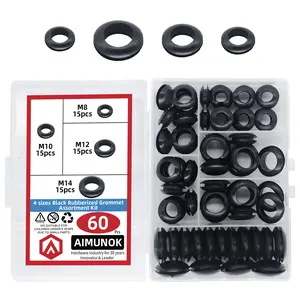 Aimunok Rubber Loop Wire Protector, Durable Cable Guard, Essential for Organizing Wires, Ideal for Home & Office Use, Reliable  Product，Rubber Grommet，Cable Grommet，Wire Grommet