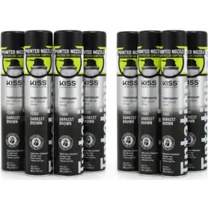 8 Pack Tintation Color Spray TCS02 Darkest Brown