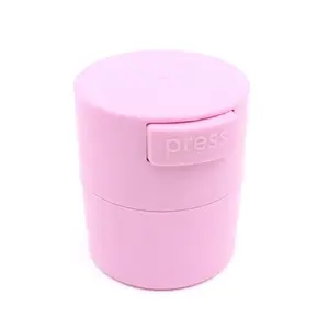 Eyelash Glue Storage Container, Pink Sealing Extension Eyelash Glue Jar Storage Tank with Bottom Sealed Adhesive Stand Activated Storage for Eyelash Extension (Pink) Bottles Organiser Canister Gift Tin Lash glue extension eyelash training