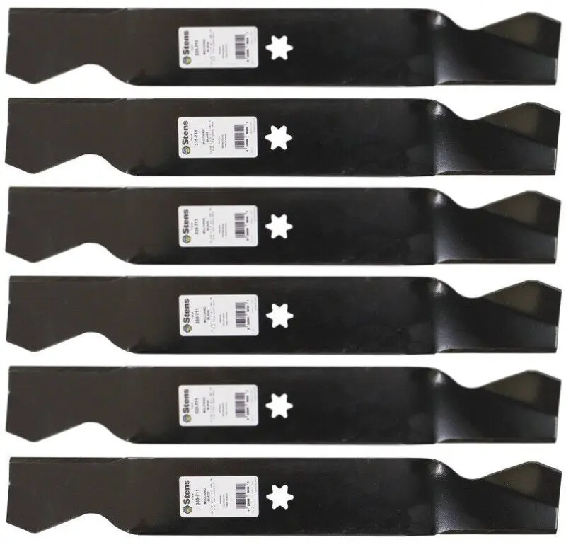 6 Mulching Blades fit Replacement for Cub Cadet 742-04126 742-0616A-0637 MTD 942-0616 942-0616A