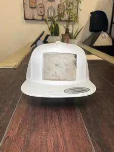 Cowhide Caps-White