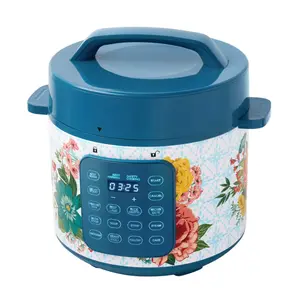 The Pioneer Woman Fancy Flourish 6-Quart Pressure Cooker with Touch Control Display