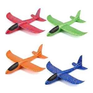 4 Pack Airplane Toys, Upgrade 17.5" Large Throwing Foam Plane, 2 Flight Mode Glider Plane, Flying Toy for Kids, Gifts for 3 4 5 6 7 Year Old Boy, Outdoor Sport Toys Birthday Party Favors Foam Airplane