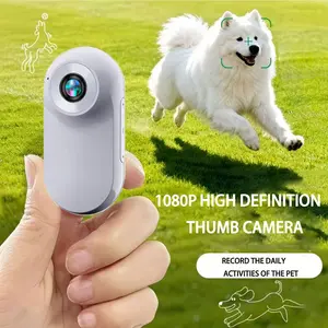 FHD 1080P Mini Wearable Body Worn Action Camera, Thumb Size Hands Free Portable Camcorder, Up to 128GB Storage, One Click Recording, Mount Anywhere for Life Vlog, Pet Perspective, Outdoor Travel, Sports, Vehicle Dash Cam Recording, Usb, Not Water Resistan