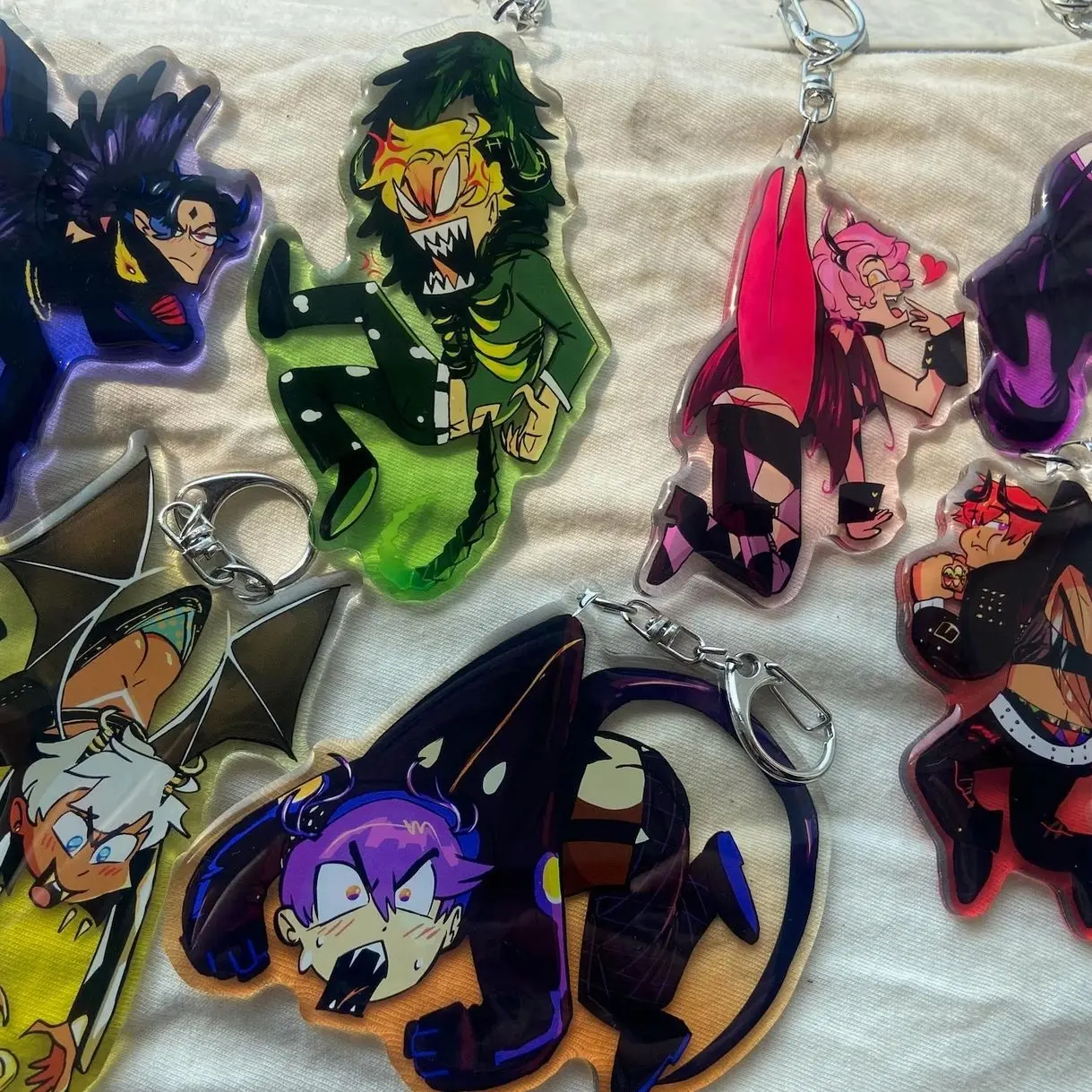 Obey me! Double sided acrylic  keychains