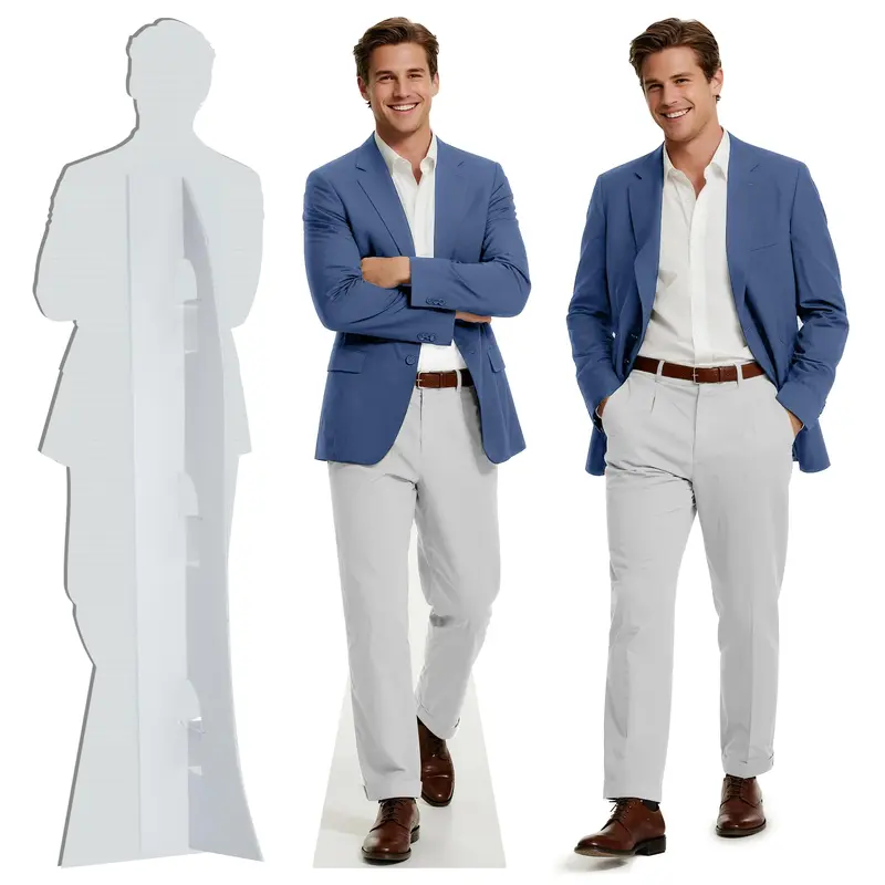 Turn Your Photo into Giant Life Size Cutout Custom Standee for Birthday Graduation Pranks Waterproof Corrugated Plastic Party Prop Made in USA