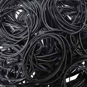 150 count Black Rubber Band, Colorful Rubber Bands Size 33,  Elastic Band Loop Office Supplies, Suitable for Office School