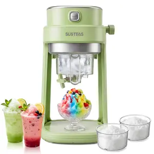 SUSTEAS Premium Shaved Ice Maker - Create Fluffy Snow or Crunchy Granules Instantly | Quick 250g/min Production | Dishwasher Safe