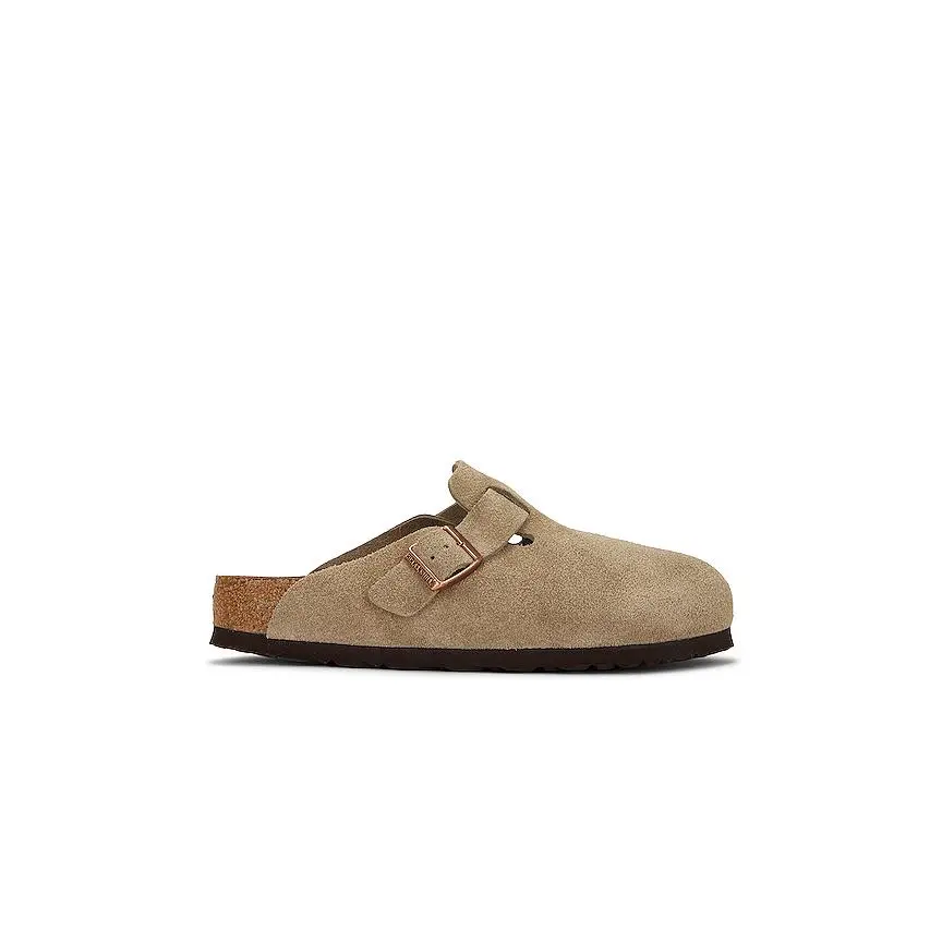 BIRKENSTOCK Boston Soft Footbed in Taupe BIRKENSTOCK Boston Soft Footbed in Taupe