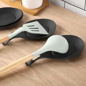 Silicone Kitchen Utensil Holder, Heat Resistant Spoon Rest, Durable Non-Slip Design, Easy Clean, Perfect for Cooking & Baking