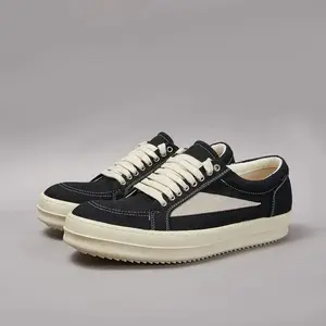 Men Twill Canvas Low Top Casual Shoes Women Sneaker  Men Lace Up Black Canvas Shoes Retro Flat Sneakers trendy all-match sneaker new running shoes Footwear Closed Boy Leather Training Trainer