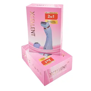 Xcellent 2-in-1 Women's Electric Shaver Water Proof Summer Gift, 3 in 1 blazer, Build in battery, USB charger, Travel friendly Comfort