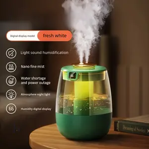 Multifunctional USB Humidifier for Room - Silent Cool Mist Air Freshener with Aromatherapy, Night Light & Modern Design