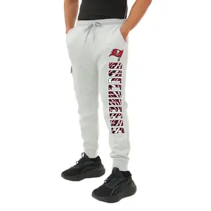 Zubaz NFL  MEN Cargo Joggers - Gray, TAMPA BAY BUCCANEERS